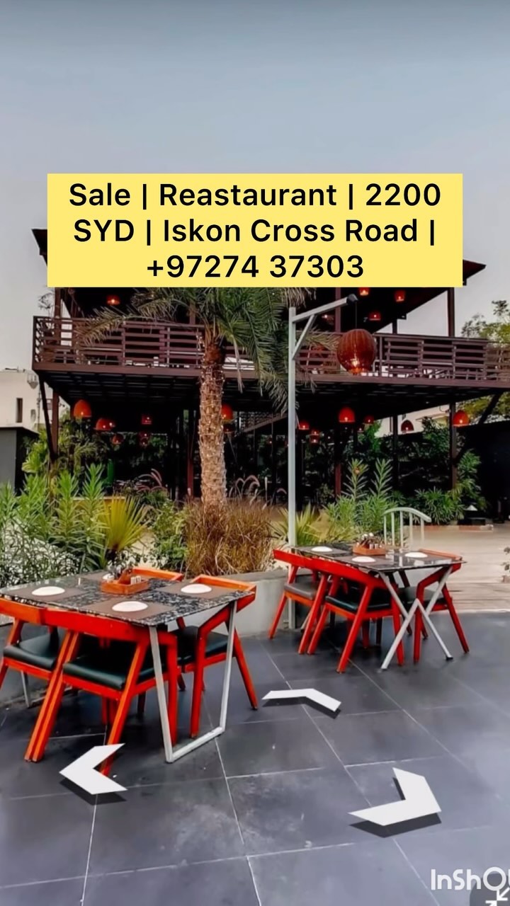 Running Restaurant for Sale | Near Iskcon Cross Road, Ahmedabad