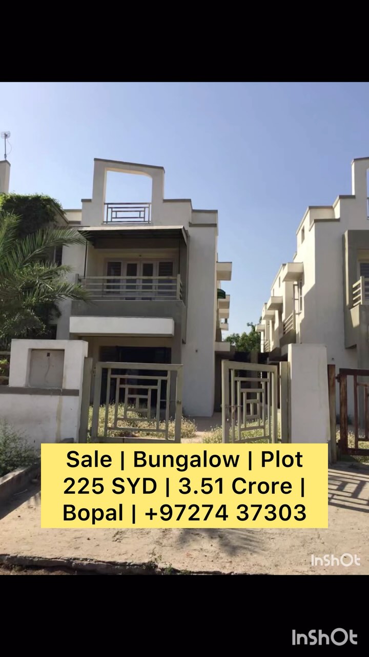 3 BHK Bungalow for Sale in SG HIGHWAY Ahmedabad | Neelkanth Bungalow