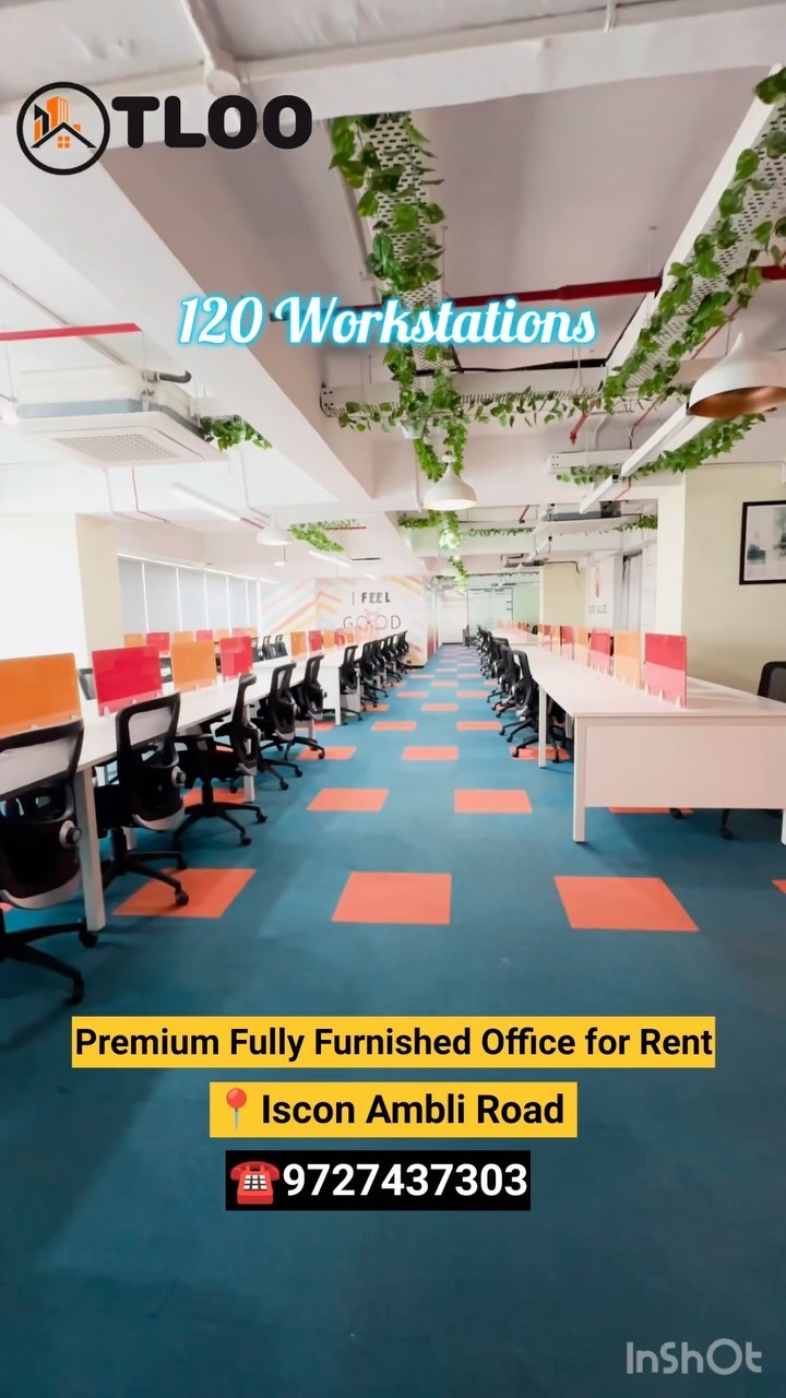 Premium Fully Furnished Office for Rent | Iscon Ambli Road, Ahmedabad